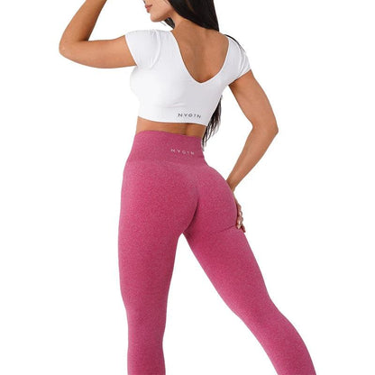 Woman Fitness Elastic Breathable Hip-lifting Leisure Sports Yoga Pants