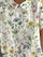 Women's Casual Cotton Linen Shirt with Retro Floral Print